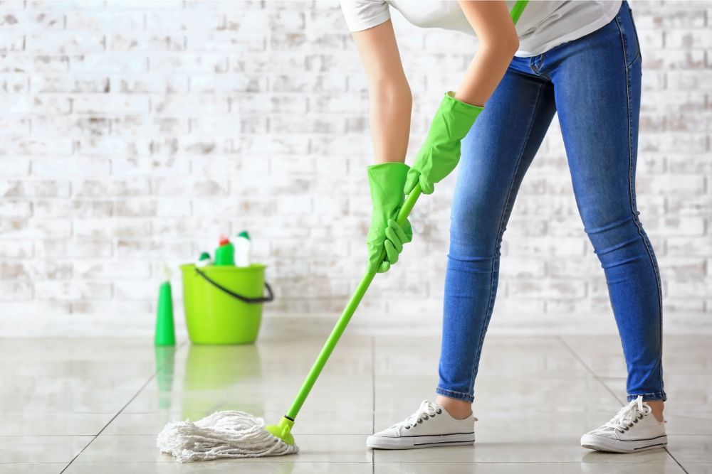 Tile floor cleaning | Hubbard Flooring Studio