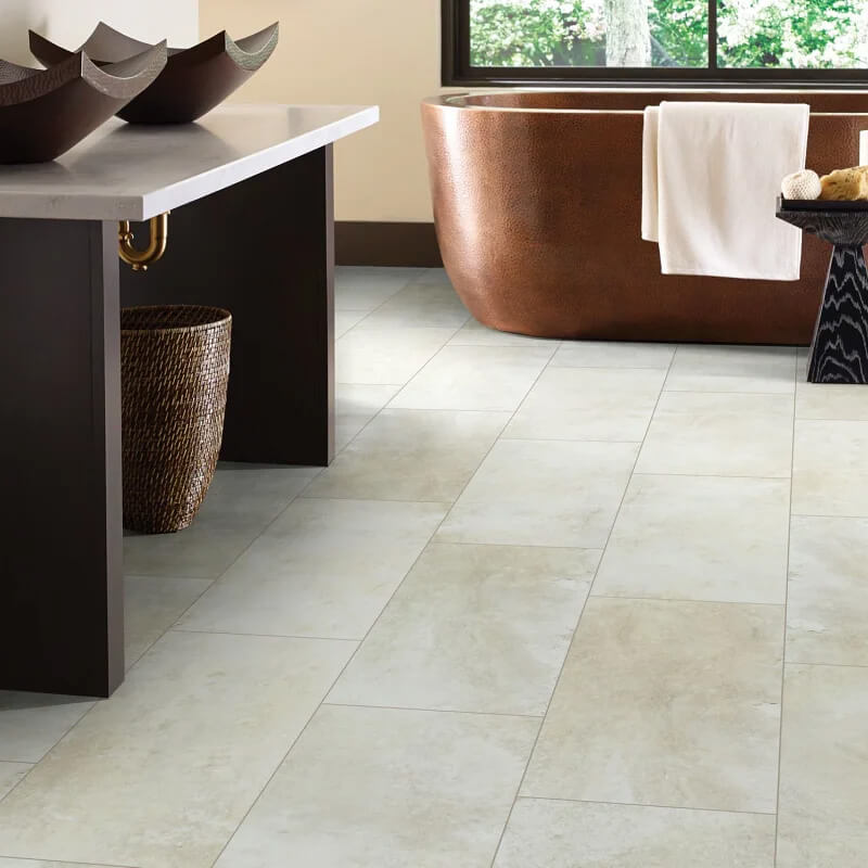 Luxury Vinyl Flooring for Bathrooms | Hubbard Flooring Studio